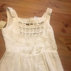 New white maxi dress